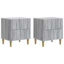 Natskab 2 pcs Grå sonoma-eg 43 x 34,5 x 48 cm Konstrueret træ