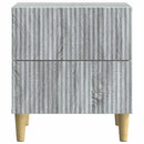 Natskab 2 pcs Grå sonoma-eg 43 x 34,5 x 48 cm Konstrueret træ