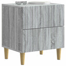 Natskab 2 pcs Grå sonoma-eg 43 x 34,5 x 48 cm Konstrueret træ
