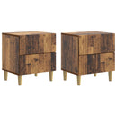 Natskab 2 pcs Gammelt træ 43 x 34,5 x 48 cm Konstrueret træ