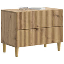Natskab med skuffe Artisan-eg 62 x 34,5 x 48 cm Konstrueret træ