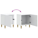 Natskab 2 pcs Hvid 43 x 34,5 x 50 cm Konstrueret træ