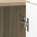 Natskab 2 pcs Sonoma-eg 43 x 34,5 x 50 cm Konstrueret træ