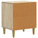 Natskab 2 pcs Sonoma-eg 43 x 34,5 x 50 cm Konstrueret træ