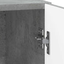 Natskab 2 pcs Betongrå 43 x 34,5 x 50 cm Konstrueret træ