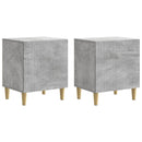 Natskab 2 pcs Betongrå 43 x 34,5 x 50 cm Konstrueret træ
