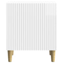 Natskab Hvid højglans 43 x 34,5 x 50 cm Konstrueret træ