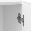 Natskab 2 pcs Hvid højglans 43 x 34,5 x 50 cm Konstrueret træ