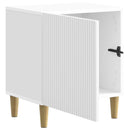 Natskab 2 pcs Hvid højglans 43 x 34,5 x 50 cm Konstrueret træ