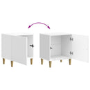 Natskab 2 pcs Hvid højglans 43 x 34,5 x 50 cm Konstrueret træ