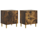 Natskab 2 pcs Røget eg 43 x 34,5 x 50 cm Konstrueret træ