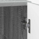 Natskab 2 pcs Grå sonoma-eg 43 x 34,5 x 50 cm Konstrueret træ