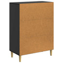 Sideboard Sort 66 x 34,5 x 90 cm Konstrueret træ