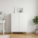 Sideboard Hvid højglans 66 x 34,5 x 90 cm Konstrueret træ