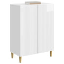 Sideboard Hvid højglans 66 x 34,5 x 90 cm Konstrueret træ