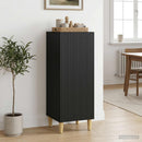 Sideboard Sort 33 x 34,5 x 90 cm Konstrueret træ