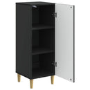 Sideboard Sort 33 x 34,5 x 90 cm Konstrueret træ