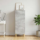 Sideboard Betongrå 33 x 34,5 x 90 cm Konstrueret træ