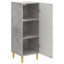 Sideboard Betongrå 33 x 34,5 x 90 cm Konstrueret træ