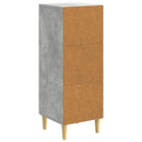 Sideboard Betongrå 33 x 34,5 x 90 cm Konstrueret træ