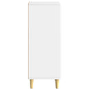 Sideboard Hvid højglans 33 x 34,5 x 90 cm Konstrueret træ