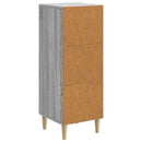 Sideboard Grå sonoma-eg 33 x 34,5 x 90 cm Konstrueret træ