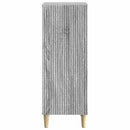 Sideboard Grå sonoma-eg 33 x 34,5 x 90 cm Konstrueret træ