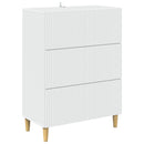 Skuffeskab Hvid 66 x 34,5 x 90 cm Konstrueret træ