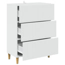 Skuffeskab Hvid 66 x 34,5 x 90 cm Konstrueret træ