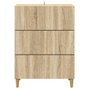 Skuffeskab Sonoma-eg 66 x 34,5 x 90 cm Konstrueret træ