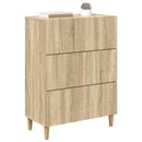 Skuffeskab Sonoma-eg 66 x 34,5 x 90 cm Konstrueret træ