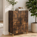 Skuffeskab Røget eg 66 x 34,5 x 90 cm Konstrueret træ