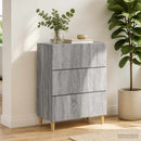Skuffeskab Grå sonoma-eg 66 x 34,5 x 90 cm Konstrueret træ