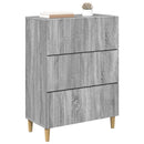 Skuffeskab Grå sonoma-eg 66 x 34,5 x 90 cm Konstrueret træ