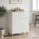 Sideboard Hvid 66 x 34,5 x 90 cm Konstrueret træ