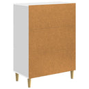 Sideboard med skuffe Hvid 66 x 34,5 x 90 cm Konstrueret træ