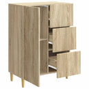 Sideboard Sonoma-eg 66 x 34,5 x 90 cm Konstrueret træ