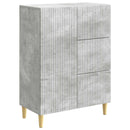 Sideboard med skuffe Betongrå 66 x 34,5 x 90 cm Konstrueret træ