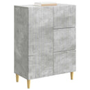 Sideboard med skuffe Betongrå 66 x 34,5 x 90 cm Konstrueret træ