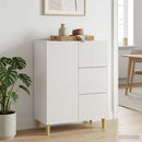 Sideboard Hvid højglans 66 x 34,5 x 90 cm Konstrueret træ