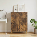 Sideboard med skuffe Røget eg 66 x 34,5 x 90 cm Konstrueret træ