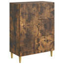 Sideboard med skuffe Røget eg 66 x 34,5 x 90 cm Konstrueret træ