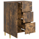 Sideboard med skuffe Røget eg 66 x 34,5 x 90 cm Konstrueret træ