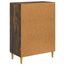 Sideboard med skuffe Røget eg 66 x 34,5 x 90 cm Konstrueret træ