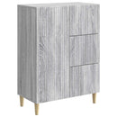 Sideboard Grå sonoma-eg 66 x 34,5 x 90 cm Konstrueret træ