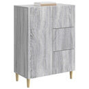 Sideboard Grå sonoma-eg 66 x 34,5 x 90 cm Konstrueret træ
