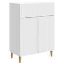 Sideboard med skuffe Hvid 66 x 34,5 x 90 cm Konstrueret træ