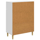 Sideboard med skuffe Hvid 66 x 34,5 x 90 cm Konstrueret træ