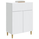 Sideboard med skuffe Hvid 66 x 34,5 x 90 cm Konstrueret træ