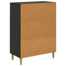 Sideboard med skuffe Sort 66 x 34,5 x 90 cm Konstrueret træ